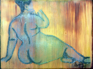 Pittura intitolato "Ebony skin" da Marc Simondin (SiMondin), Opera d'arte originale, Acrilico