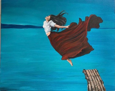 Painting titled "Freedom" by Turkan, Original Artwork, Acrylic