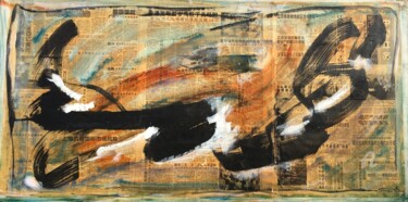 Peinture intitulée "Impulsion-冲动" par Simone Cros-Morea, Œuvre d'art originale, Acrylique Monté sur Châssis en bois