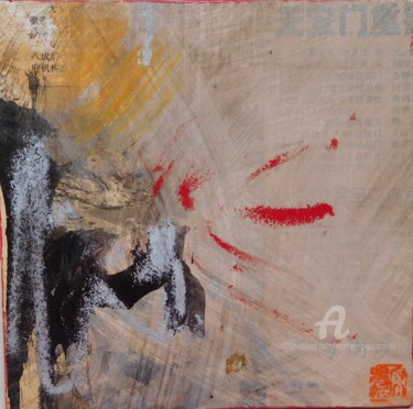 Painting titled "Tian-anmen" by Simone Cros-Morea, Original Artwork, Acrylic
