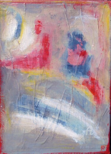 Peinture intitulée "Elle danse avec la…" par Simone Cros-Morea, Œuvre d'art originale, Acrylique Monté sur Châssis en bois