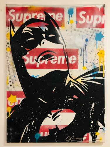 Pintura titulada "Dark Night Supreme…" por Simone De Rosa, Obra de arte original, Acrílico Montado en Bastidor de camilla de…