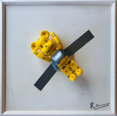 Sculpture titled "Comedian VS 400% Be…" by Simone De Rosa, Original Artwork, Acrylic