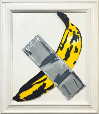 Sculpture titled "Andy Warhol VS Maur…" by Simone De Rosa, Original Artwork, Acrylic