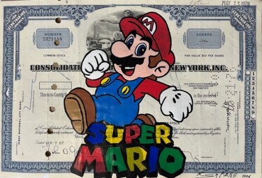 Drawing titled "Super Mario Common…" by Simone De Rosa, Original Artwork, Acrylic