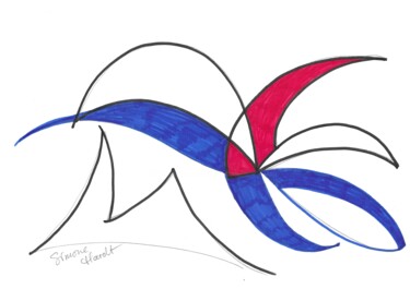 Arts numériques intitulée "Sea Breeze" par Simone Hardt, Œuvre d'art originale, Crayon