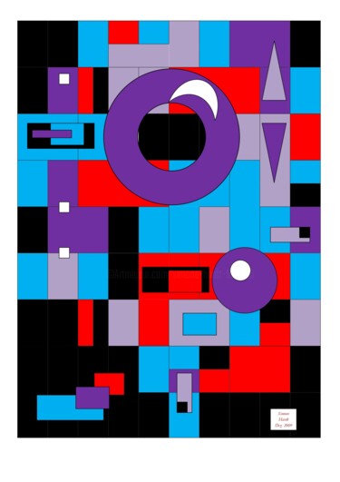 Digitale Kunst mit dem Titel "Midnight Magic - Ma…" von Simone Hardt, Original-Kunstwerk, Digitale Malerei