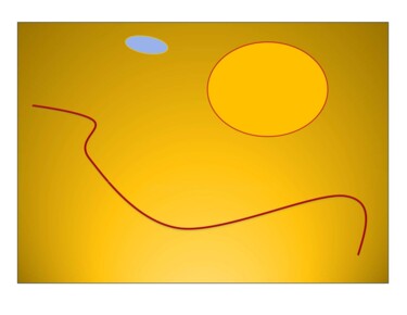 Arts numériques intitulée "Smiling Sunrise - L…" par Simone Hardt, Œuvre d'art originale, Peinture numérique