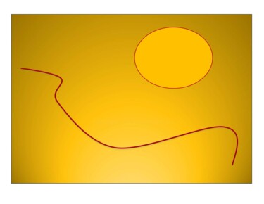 Arte digitale intitolato "Smiling Sunset - Lä…" da Simone Hardt, Opera d'arte originale, Pittura digitale