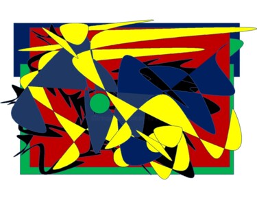 Digitale Kunst mit dem Titel "Jungle" von Simone Hardt, Original-Kunstwerk, Digitale Malerei