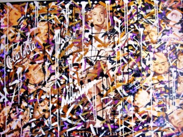 Collages intitolato "MARILYN 2010" da Simone Lazzarini, Opera d'arte originale, Collages