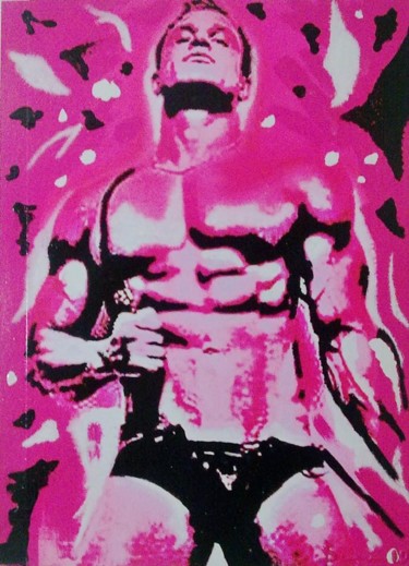 Digital Arts titled "PINK BOY HOT" by Simone Lazzarini, Original Artwork, Enamel