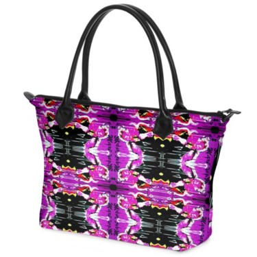 Artisanat intitulée "BAG OPTICAL POP" par Lazzarini, Œuvre d'art originale