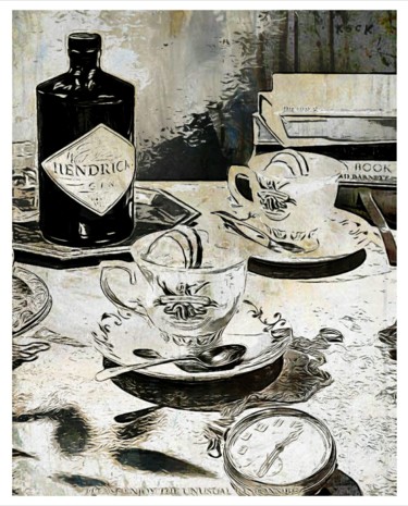 Digitale Kunst mit dem Titel "HENDRICK'S" von Simone Lazzarini, Original-Kunstwerk, Digitale Malerei