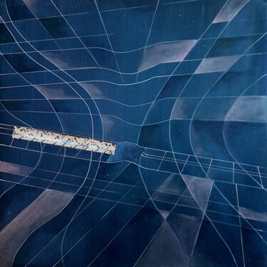 Painting titled "Light Space" by Simone Martina, Original Artwork, Acrylic