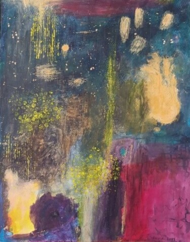 Painting titled "explosions" by Simone Savilia-Bessard (silvia), Original Artwork, Acrylic