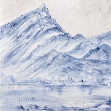 Malerei mit dem Titel "Le Lac du Bourget e…" von Simone Fleur Sempere, Original-Kunstwerk, Acryl