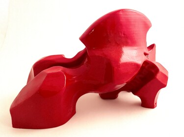 Escultura intitulada "Toro (r/r)" por Simone Tirelli, Obras de arte originais, Resina