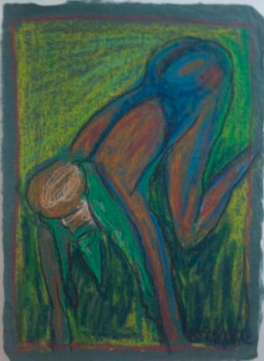 Drawing titled "Jump Up" by Simone, Original Artwork, Pastel