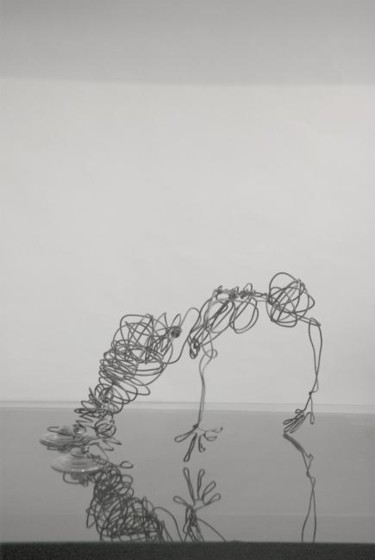 Sculpture titled "Falling Down Altern…" by Simone, Original Artwork, Mixed Media