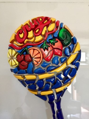 Sculpture intitulée "Ciupa Parri" par Simone Parri, Œuvre d'art originale, Plastique Monté sur Plexiglas