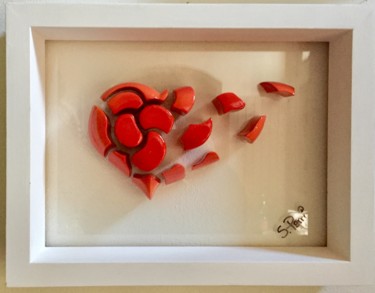 "Ciao !" başlıklı Heykel Simone Parri tarafından, Orijinal sanat, Plastik Plastik cam üzerine monte edilmiş