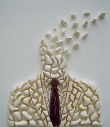 Sculpture titled "Free your mind" by Simone Parri, Original Artwork, Plastic