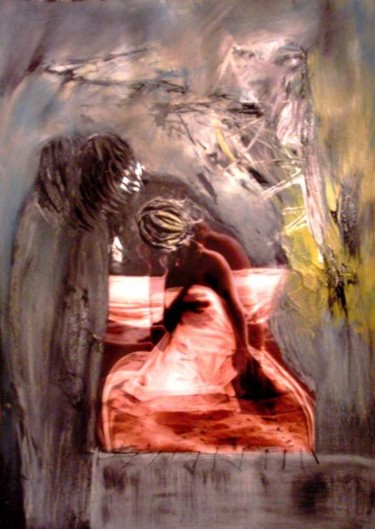 Painting titled "triologie" by Simonetta Hary, Original Artwork