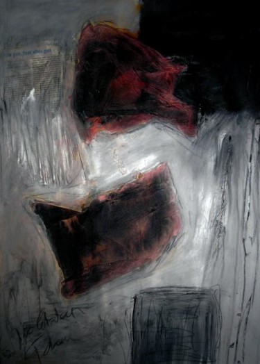 Malerei mit dem Titel "the last shred" von Simonetta Hary, Original-Kunstwerk