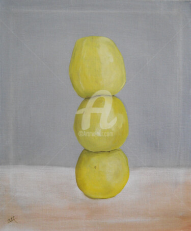 Peinture intitulée "haut-comme-trois-po…" par Simonetti  Dit Sm, Œuvre d'art originale, Huile