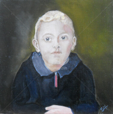 Peinture intitulée "Petit Garcon" par Simonetti  Dit Sm, Œuvre d'art originale, Huile