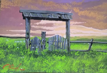 Malarstwo zatytułowany „Ворота солнца” autorstwa Семён Рыжов, Oryginalna praca, Gwasz
