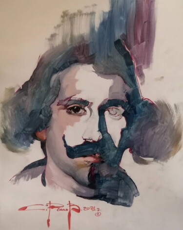 Schilderij getiteld "Портрет Диего Велас…" door Semion Ryzhov, Origineel Kunstwerk, Olie