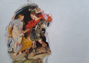 Painting titled "Персей и Андромеда" by Semion Ryzhov, Original Artwork, Oil