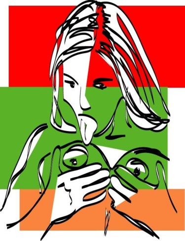 Digital Arts titled "nude5" by Simonhawk, Original Artwork