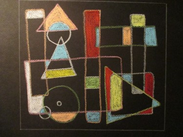 Картина под названием "Trip" - Simon Malan, Подлинное произведение искусства, Пастель