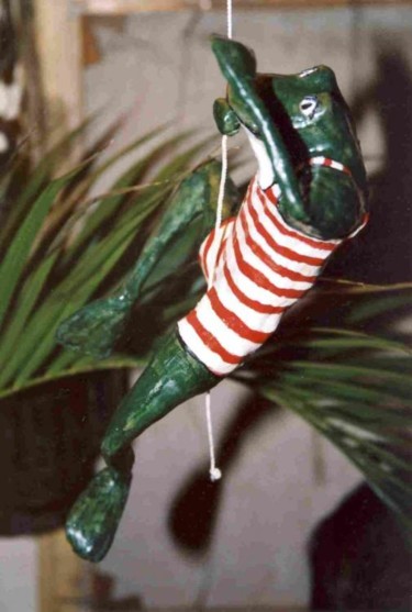 Sculpture intitulée "grenouille" par Michele Simonnet, Œuvre d'art originale