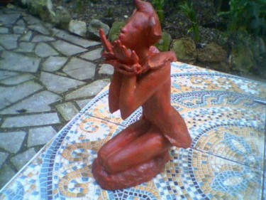 Sculpture intitulée "le fou" par Michele Simonnet, Œuvre d'art originale