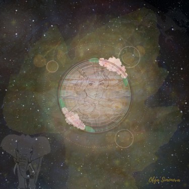 제목이 "Астрология. Космос"인 디지털 아트 Olga Simonova로, 원작, 포토 몽타주