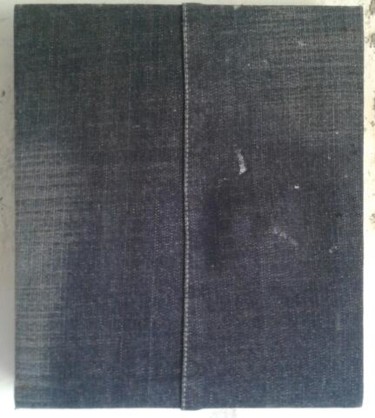 Pittura intitolato "jeans saldi" da Simonpietro. Simonpeter., Opera d'arte originale, Olio
