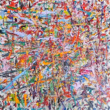 Картина под названием "The City" - Simon Slater, Подлинное произведение искусства, Акрил