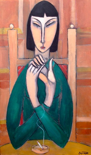 hand clasp Painting titled "hand clasp" by Simon Taylor, Original Artwork, Acrylic