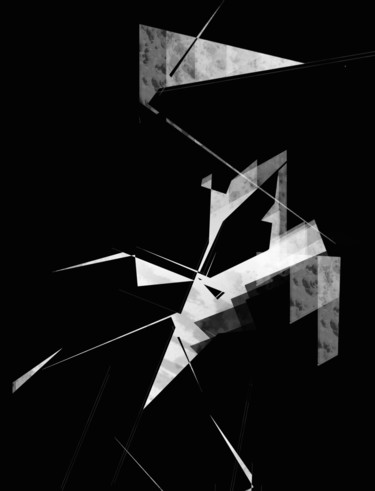 Digitale Kunst mit dem Titel "Noir et blanc archi…" von Maria Iacuzzi (SIMPLE ART), Original-Kunstwerk, Digitale Malerei