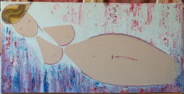 Peinture intitulée "femme-nue.jpg" par Oceanne, Œuvre d'art originale