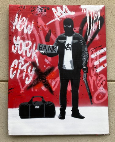 Painting titled ""Hitch Hiker" Graff…" by Sinao, Original Artwork, Acrylic
