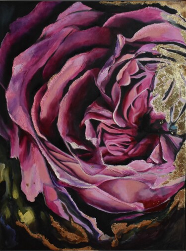 Painting titled "Flower" by Sindy Hirsch- Opitz, Original Artwork, Oil