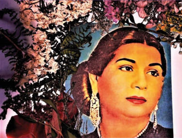 "Hommage Umm Kulthum…" başlıklı Dijital Sanat Sigrun Neumann (Sineu) tarafından, Orijinal sanat, Dijital Resim