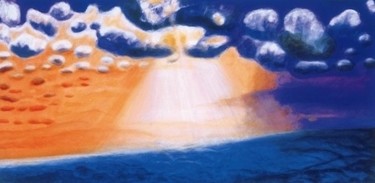 Painting titled "SUNSET ... noisy st…" by Sigrun Neumann (Sineu), Original Artwork