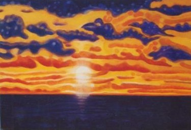 Malerei mit dem Titel "Sunset" von Sigrun Neumann (Sineu), Original-Kunstwerk
