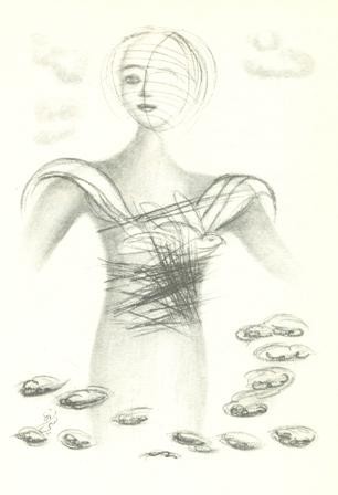 Drawing titled "Das Verlangen ...(i…" by Sigrun Neumann (Sineu), Original Artwork, Other